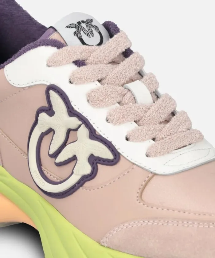 Women Sneakers Pinko Multicoloured ARIEL Sneakers With Suede Details Vexillum Purple Women Sneakers Pinko Multicoloured ARIEL Sneakers With Suede Details Vexillum Purple