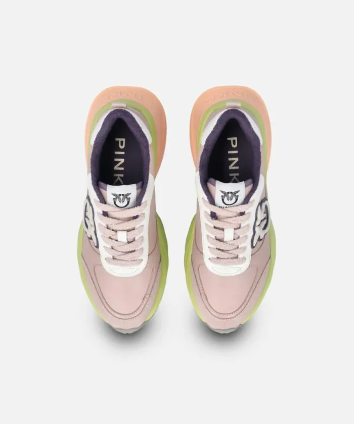 Women Sneakers Pinko Multicoloured ARIEL Sneakers With Suede Details Vexillum Purple Women Sneakers Pinko Multicoloured ARIEL Sneakers With Suede Details Vexillum Purple