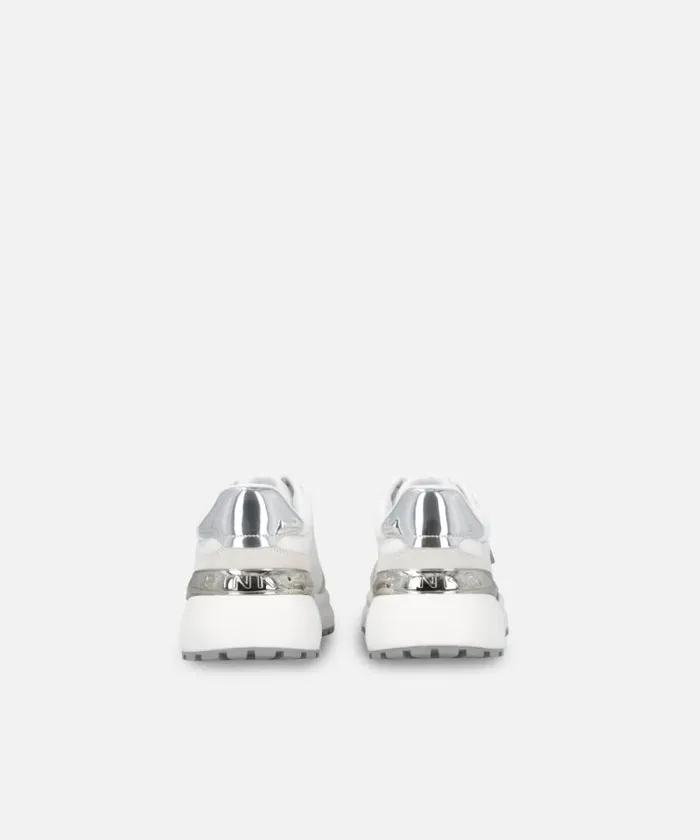 Women Sneakers Pinko Sneakers With Logo And Mirrorfinish Details Whitesilver Women Sneakers Pinko Sneakers With Logo And Mirrorfinish Details Whitesilver