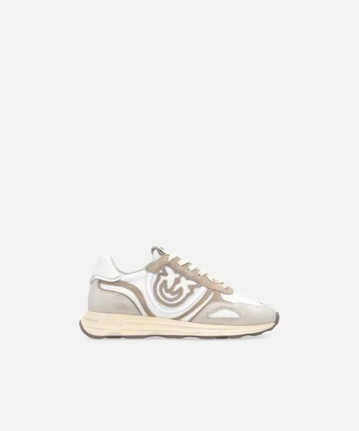 Women Sneakers Pinko Suede Sneakers With Logo Sand