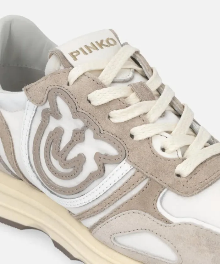 Women Sneakers Pinko Suede Sneakers With Logo Sand Women Sneakers Pinko Suede Sneakers With Logo Sand