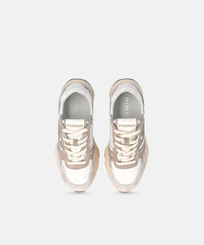 Women Sneakers Pinko Suede Sneakers With Logo Sand Women Sneakers Pinko Suede Sneakers With Logo Sand
