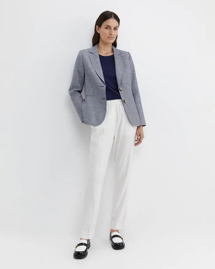 Women Sportscraft Blazers Stevie Textured Blazer Navywhite