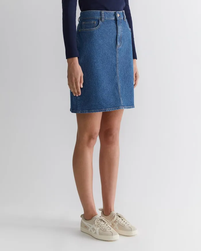 Women Sportscraft Denim Brodie Denim Skirt Mid Wash