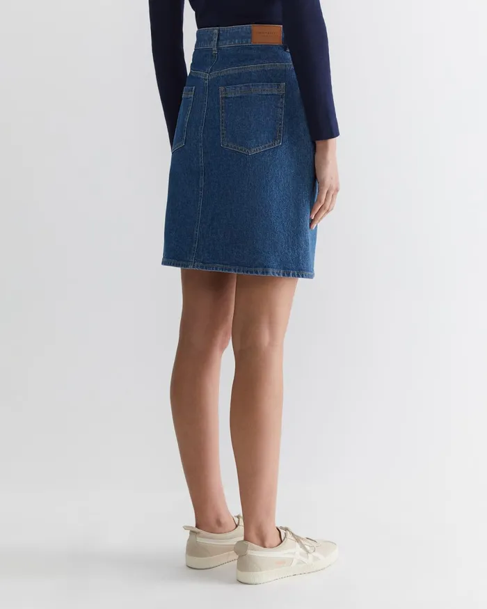 Women Sportscraft Denim Brodie Denim Skirt Mid Wash
