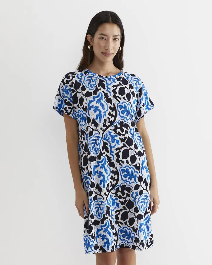 Women Sportscraft Dresses Nur Linen Dress Blue Multi