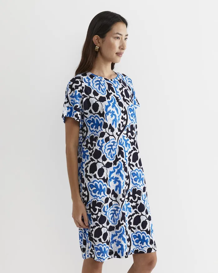 Women Sportscraft Dresses Nur Linen Dress Blue Multi