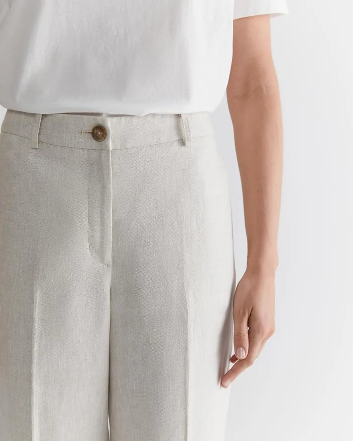 Women Sportscraft Pants Freya Straight Linen Pant String