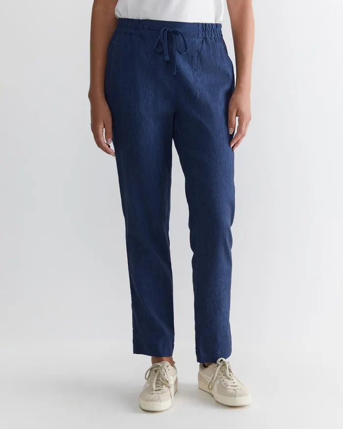 Women Sportscraft Pants Rosa Linen Pant Indigo
