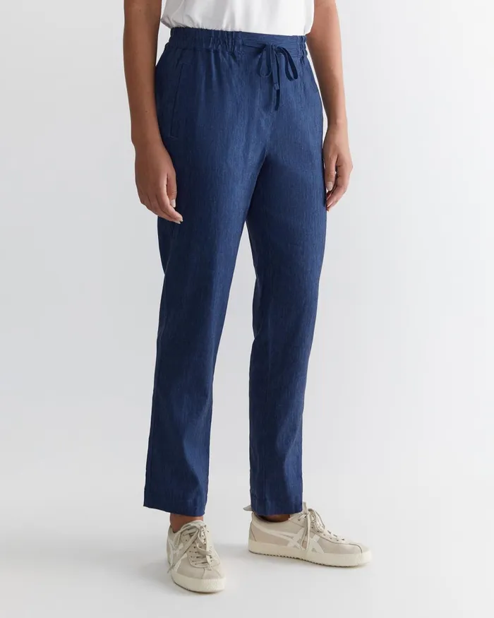 Women Sportscraft Pants Rosa Linen Pant Indigo