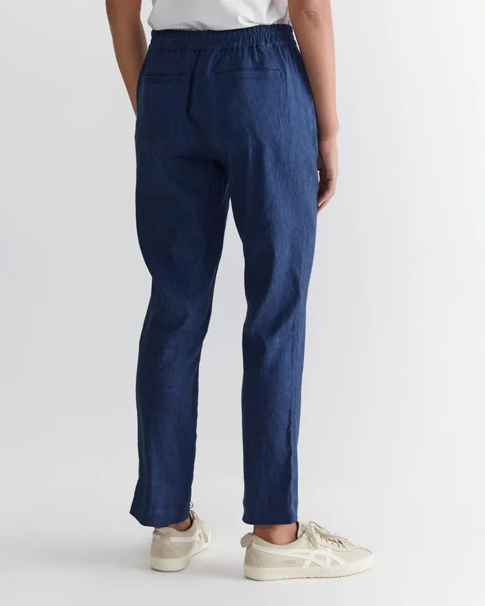 Women Sportscraft Pants Rosa Linen Pant Indigo