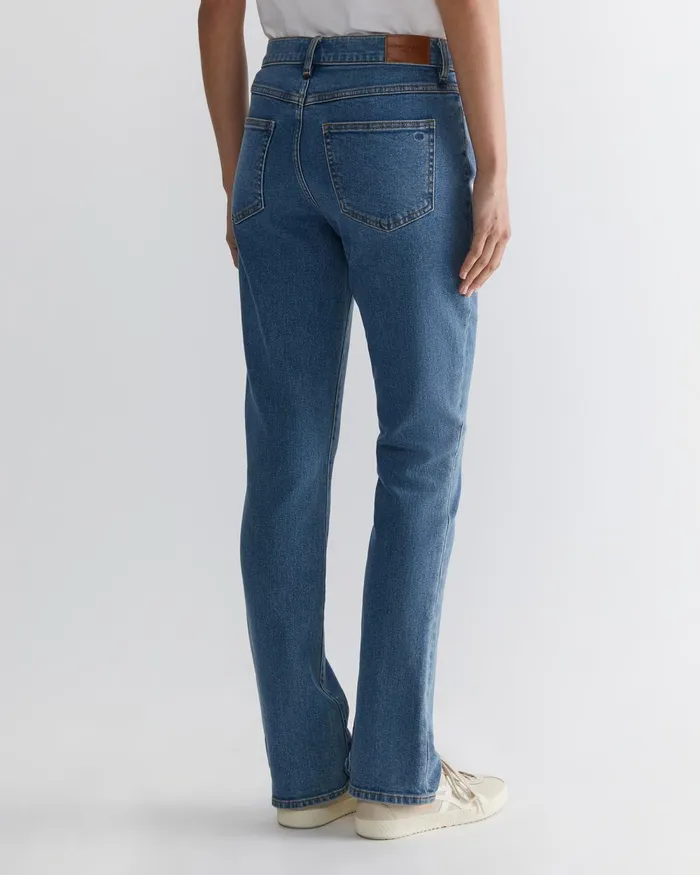 Women Sportscraft Pants Simone Straight Jean Mid Wash