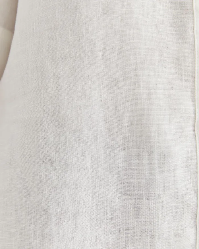 Women Sportscraft Shirts Lulu Short Sleeve Linen Shirt White