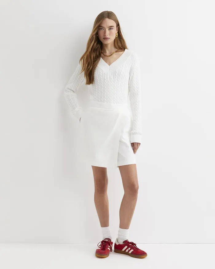 Women Sportscraft Shorts Venus Golf Skort White