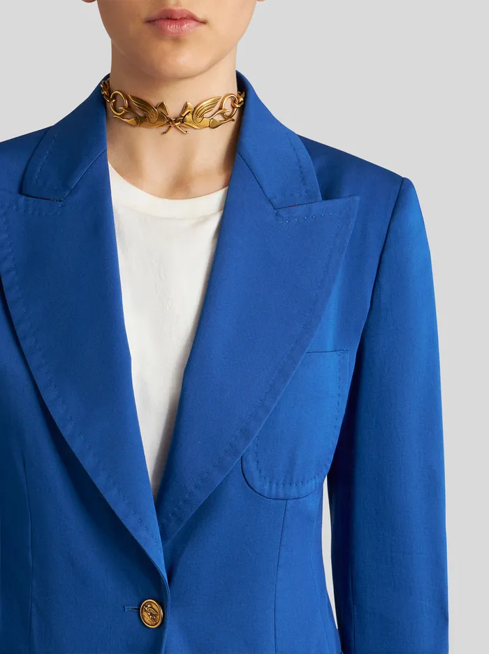Women Stretch Jacket With Pegaso Buttons Etro Jackets