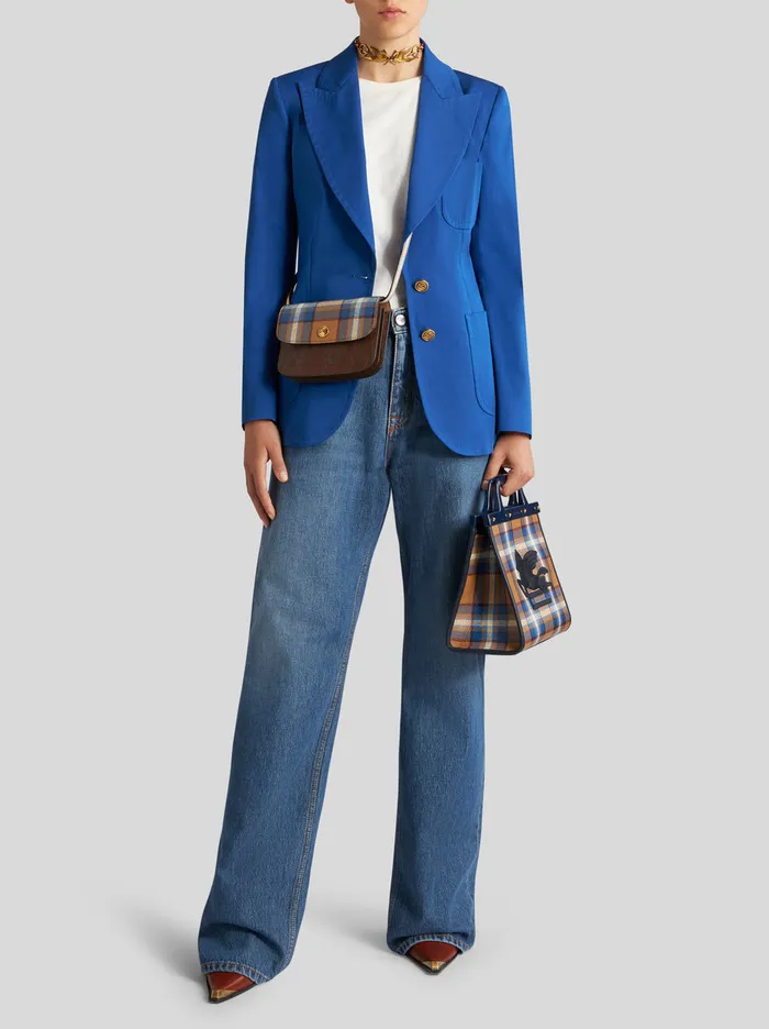 Women Stretch Jacket With Pegaso Buttons Etro Jackets