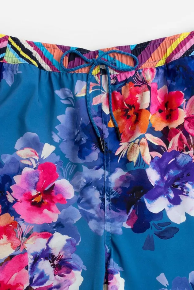 Women SUMMER DAYS MIX MENS TRUNKS Summer Days blue Johnny Was Swim and Resort Women SUMMER DAYS MIX MENS TRUNKS Summer Days blue Johnny Was Swim and Resort