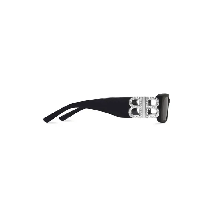 Women Sunglasses Balenciaga Dynasty Rectangle Sunglasses In Black
