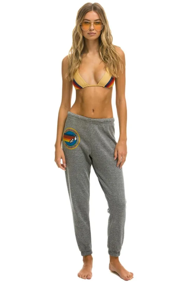 Women Sweatpants Aviator Nation Mill Valley Sweatpants 8211 Heather Grey