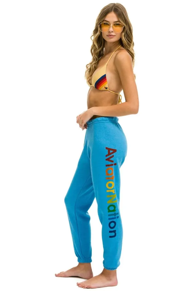 Women Sweatpants Aviator Nation Nashville Sweatpants 8211 Ocean