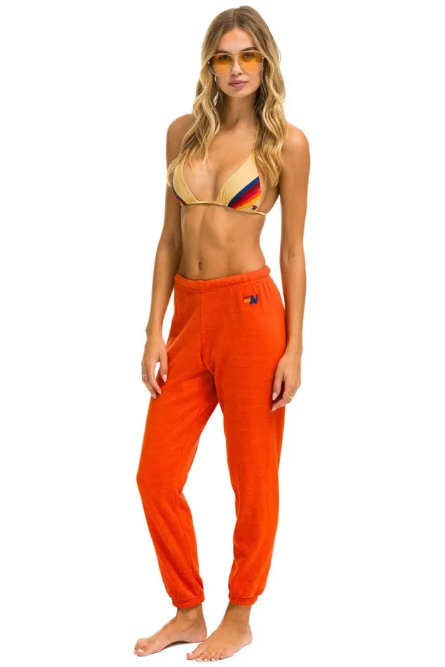 Women Sweatpants Aviator Nation Ride Logo Sweatpants 8211 Orange Women Sweatpants Aviator Nation Ride Logo Sweatpants 8211 Orange
