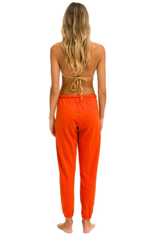Women Sweatpants Aviator Nation Ride Logo Sweatpants 8211 Orange Women Sweatpants Aviator Nation Ride Logo Sweatpants 8211 Orange