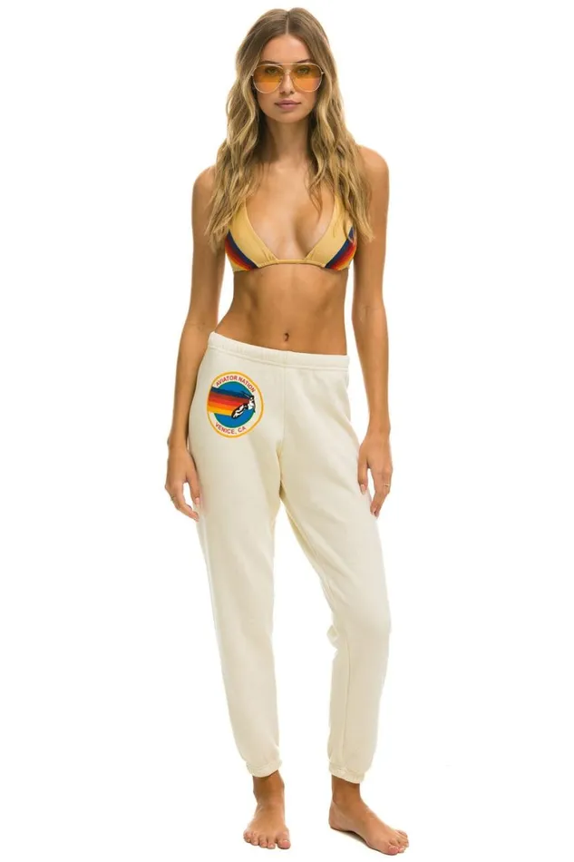 Women Sweatpants Aviator Nation Sweatpants 8211 Vintage White