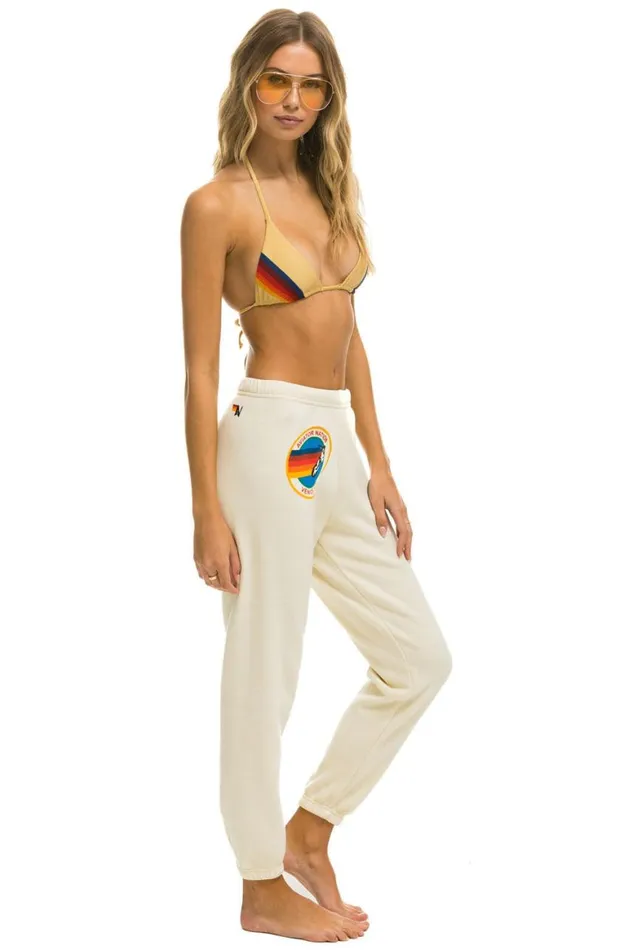 Women Sweatpants Aviator Nation Sweatpants 8211 Vintage White