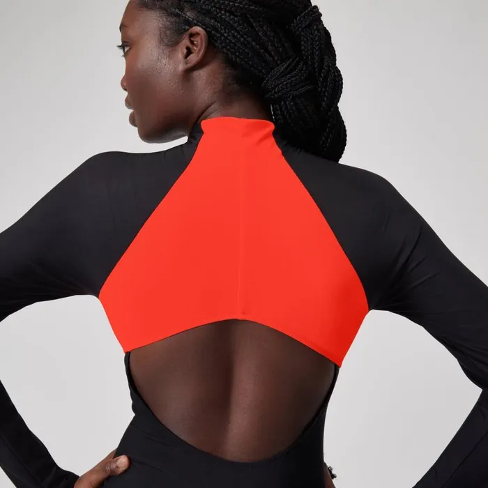 Women Swimming Costumes Speedo Women039s Colourblock Long Sleeve Zip Swimsuit BlackRed Women Swimming Costumes Speedo Women039s Colourblock Long Sleeve Zip Swimsuit BlackRed