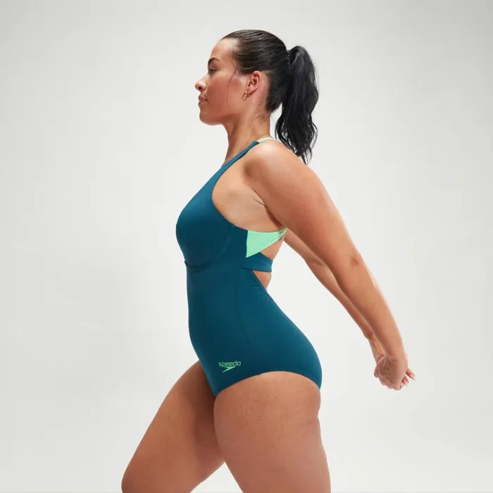Women Swimming Costumes Speedo Women039s Flex Band Swimsuit With Swim Bra TealGreen Women Swimming Costumes Speedo Women039s Flex Band Swimsuit With Swim Bra TealGreen