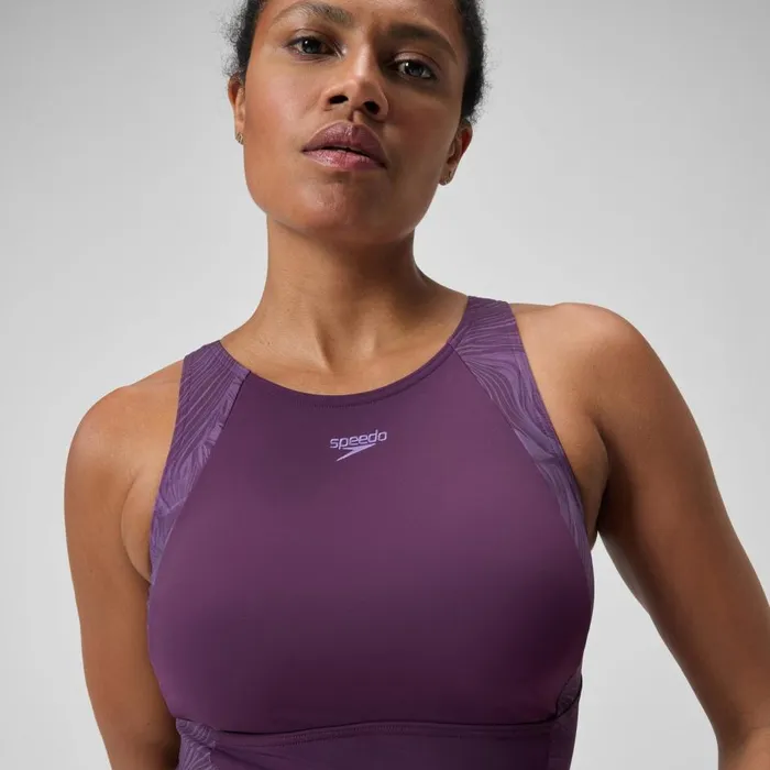 Women Swimming Costumes Speedo Women039s Shaping LapisNite Swimsuit Purple