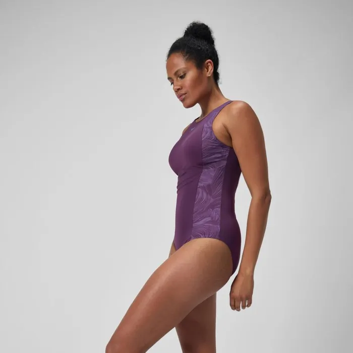 Women Swimming Costumes Speedo Women039s Shaping LapisNite Swimsuit Purple