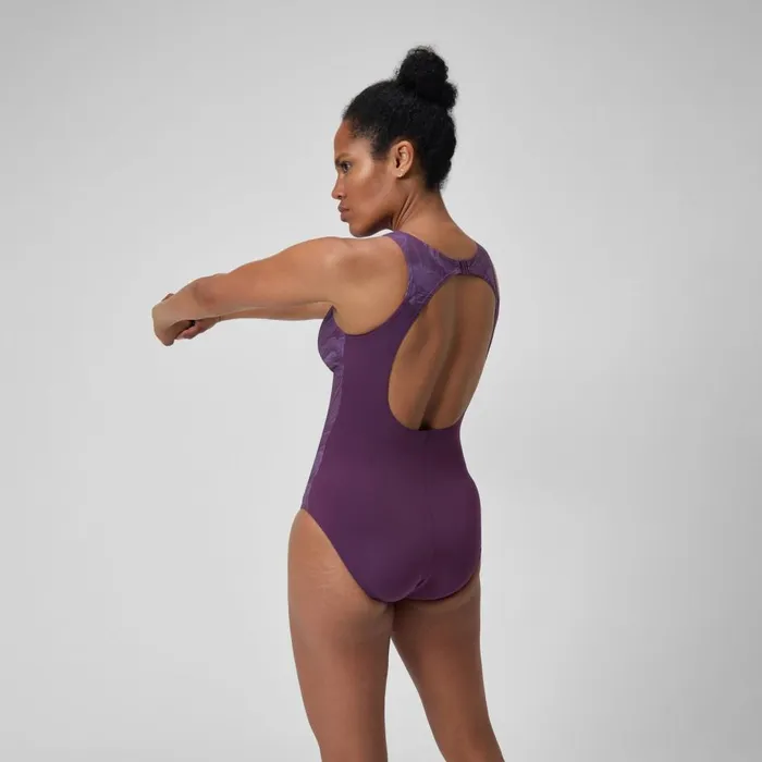 Women Swimming Costumes Speedo Women039s Shaping LapisNite Swimsuit Purple