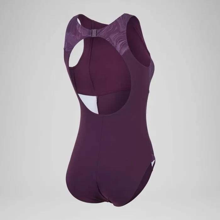 Women Swimming Costumes Speedo Women039s Shaping LapisNite Swimsuit Purple