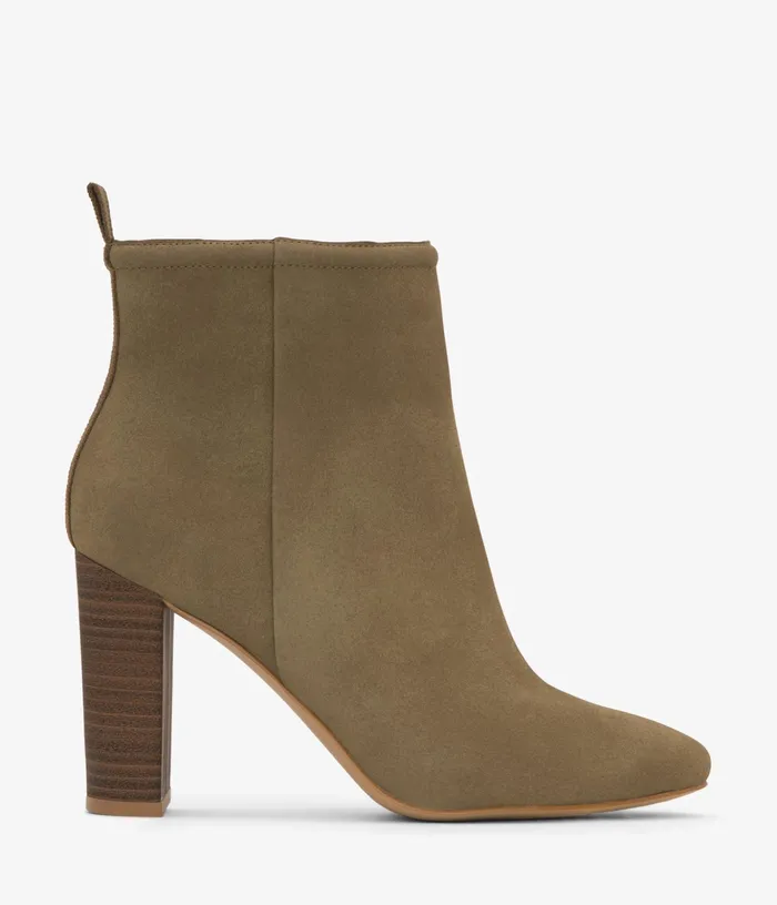 Women Taminda Vegan High Heel Ankle Boots Olive Matt and Nat Heels