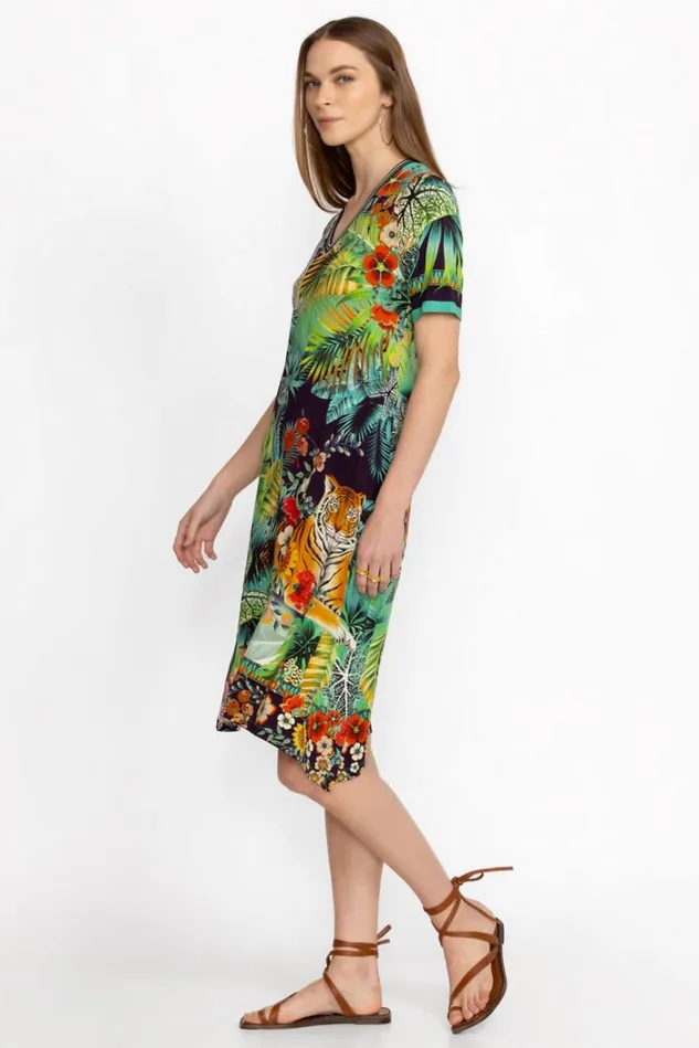 Women THE JANIE FAVORITE VNECK SWING DRESS Tigres Johnny Was Dresses Women THE JANIE FAVORITE VNECK SWING DRESS Tigres Johnny Was Dresses