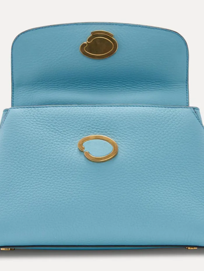 Women The Mini Poppy Light Blue Oscar De La Renta Handbags Women The Mini Poppy Light Blue Oscar De La Renta Handbags