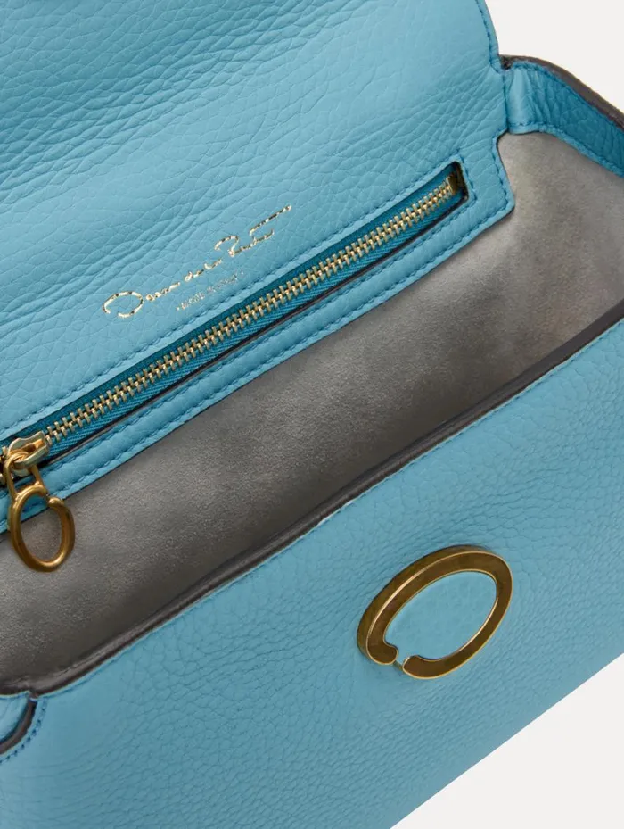 Women The Mini Poppy Light Blue Oscar De La Renta Handbags Women The Mini Poppy Light Blue Oscar De La Renta Handbags