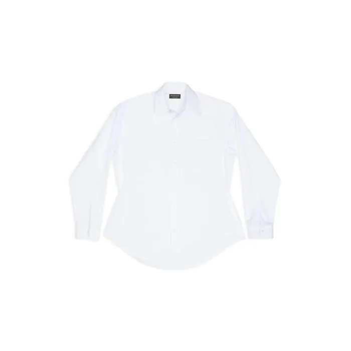 Women Tops and Shirts Balenciaga Hourglass Shirt In White