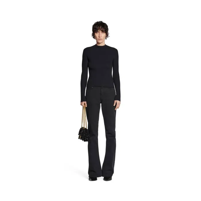 Women Tops and Shirts Balenciaga Twisted Top In Black