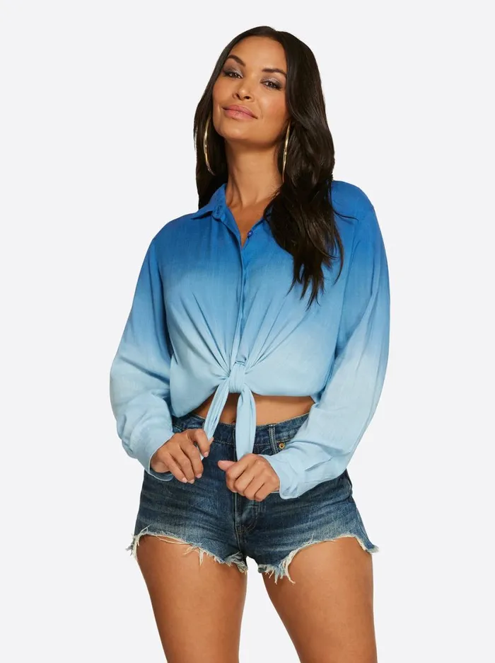 Women Tops and Tees Jessica Simpson Carleen Top In Ultramarine