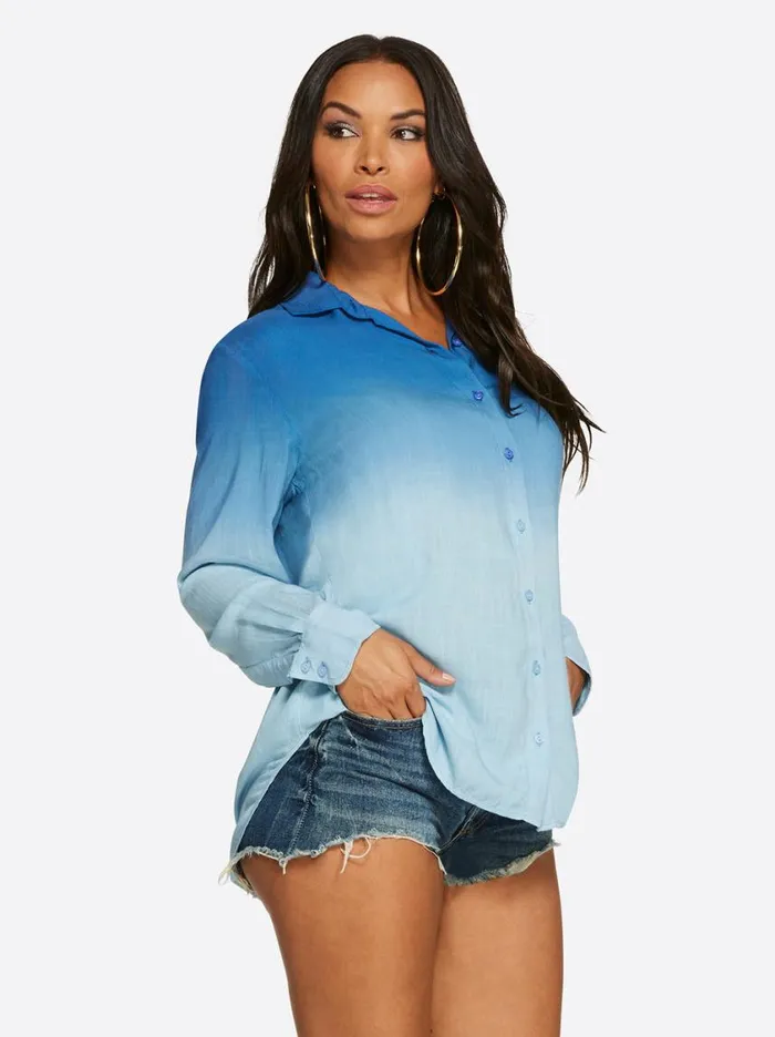 Women Tops and Tees Jessica Simpson Carleen Top In Ultramarine