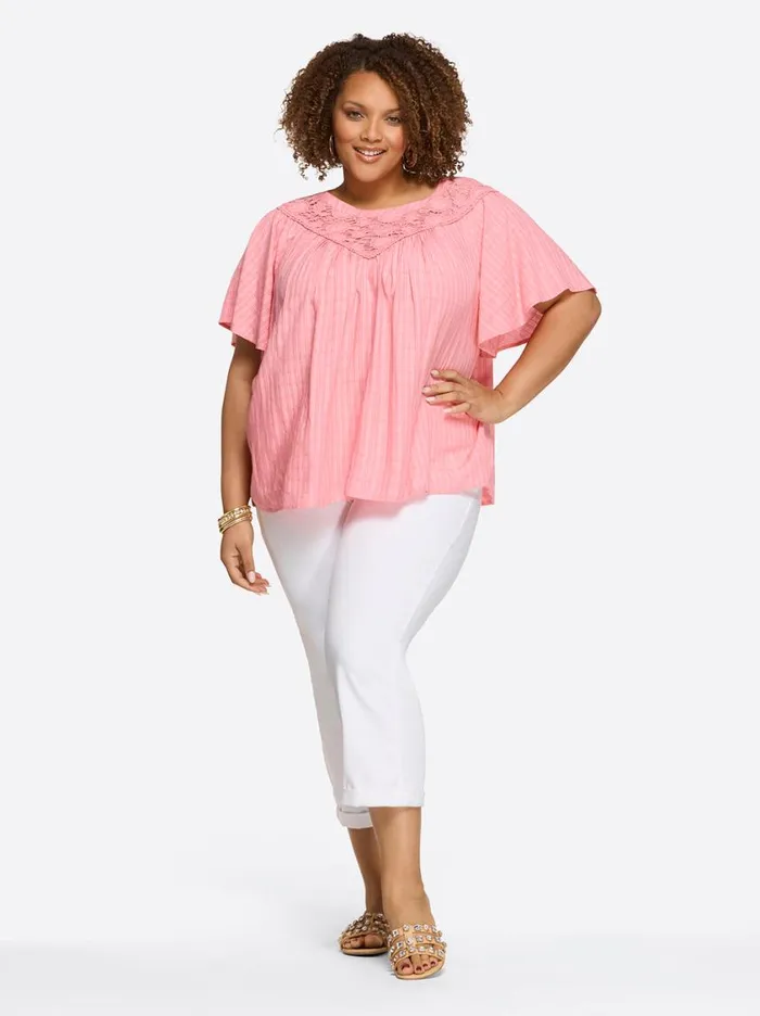 Women Tops and Tees Jessica Simpson Eloise Blouse In Peony