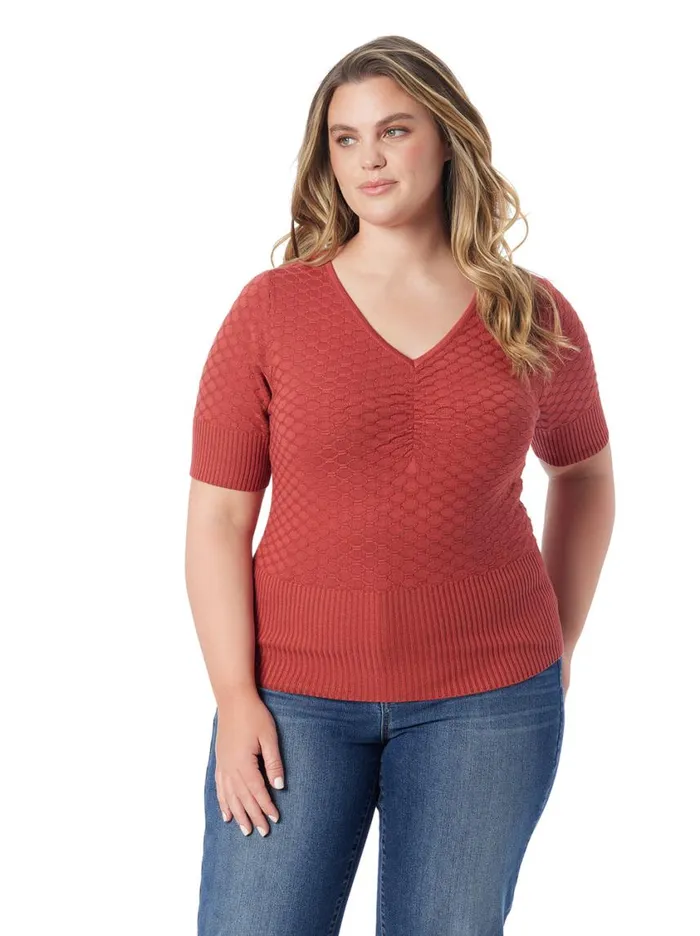 Women Tops and Tees Jessica Simpson Imani Top In Chili Oil