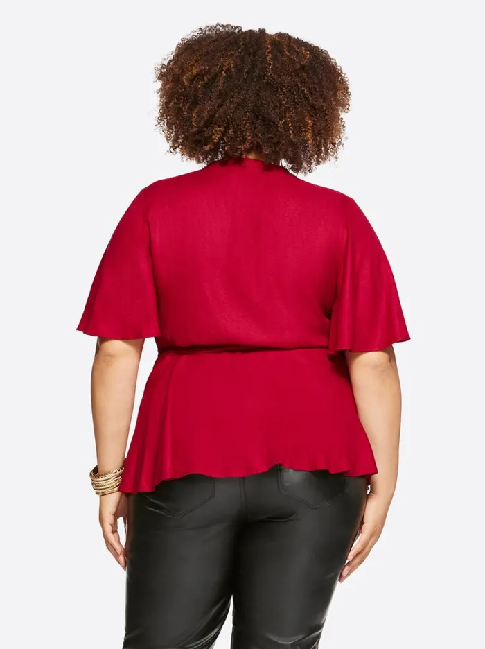 Women Tops and Tees Jessica Simpson Misha Top In Rio Red