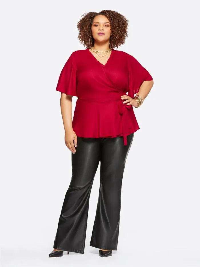 Women Tops and Tees Jessica Simpson Misha Top In Rio Red