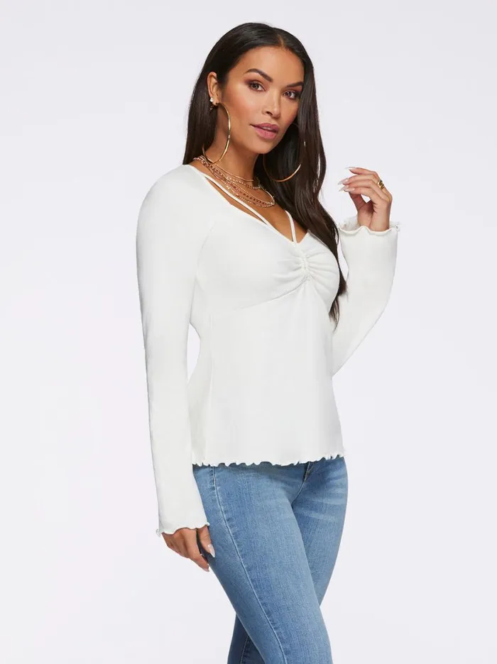 Women Tops and Tees Jessica Simpson Rori Top In Gardenia