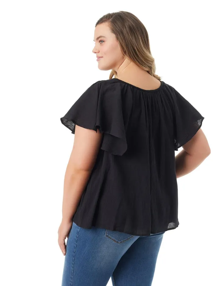 Women Tops and Tees Jessica Simpson Serenity Top In Anthracite