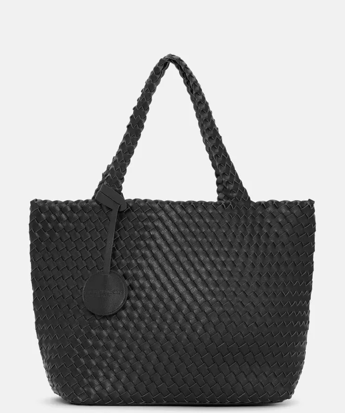 Women Tote Bags Ilse Jacobsen Tote Bag 8211 Black Gun Metal