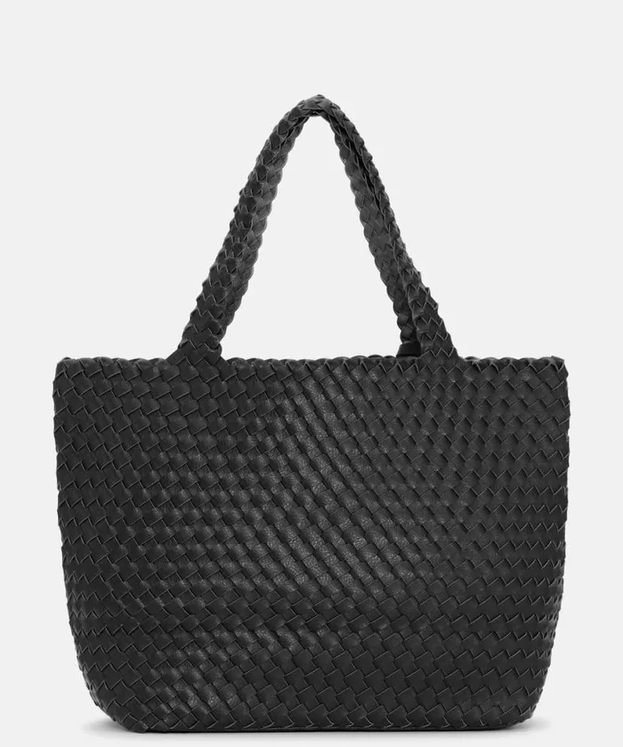 Women Tote Bags Ilse Jacobsen Tote Bag 8211 Black Gun Metal